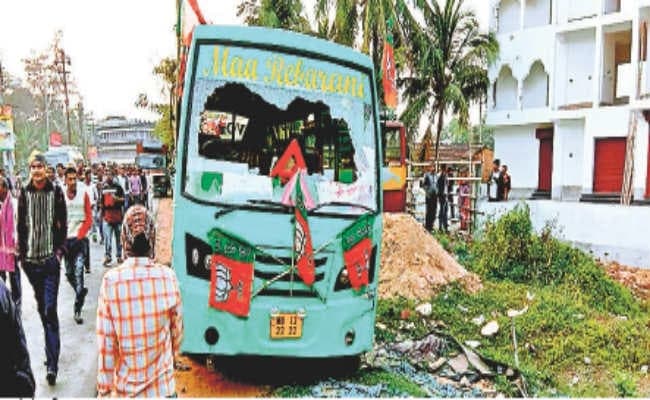 कांथी में भाजपा के राष्ट्रीय अध्यक्ष अमित शाह ने की सभा, बोले - बंगाल से तृणमूल सरकार उखाड़ फेंकें, 	भाजपा बनायेगी   सोनार बांग्ला