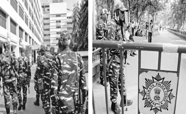 कोलकाता :  सीजीओ कॉम्प्लेक्स में सीबीआइ दफ्तर की सुरक्षा व्यवस्था बढ़ी , महिला सीआरपीएफ की भी हुई तैनाती