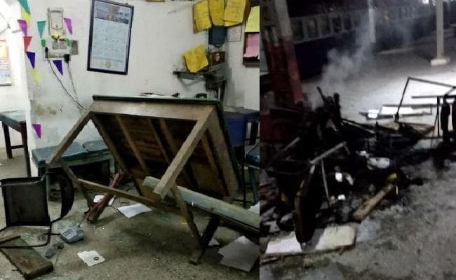 जनहित के परिचालन में विलंब से भड़के छात्र, स्टेशन पर की तोड़फोड़ और आगजनी, देखें वीडियो