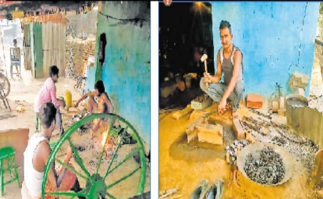 सारवां :  धुएं तक सिमट गयी सारवां के लौह कारीगरों की जिंदगी