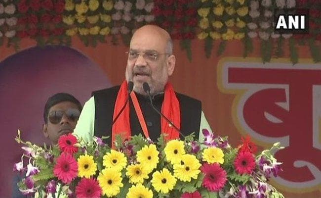 भाजपा अध्यक्ष अमित शाह ने कहा - जल्द से जल्द राम मंदिर बनाने को कटिबद्ध