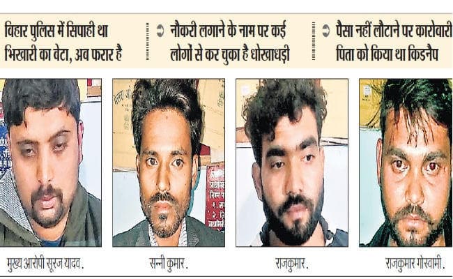 भागलपुर दंगे के आरोपी का बेटा निकला व्यवसायी के अपहरण का मास्टरमाइंड