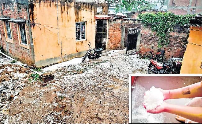 रांची के कई स्थानों पर हुई ओलावृष्टि और बारिश, जानें आज के मौसम का हाल