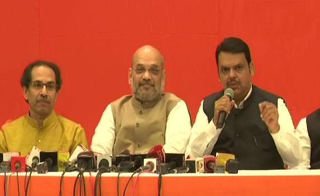 भाजपा-शिवसेना के बीच ”मनमुटाव” खत्म, साथ मिलकर विपक्ष को देंगे पटखनी, 25-23 फॉर्मूले पर बनी बात