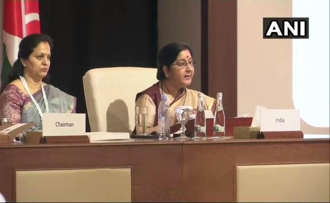 OIC की बैठक में भारत की विदेश मंत्री सुषमा स्वराज ने उठाया आतंकवाद का मुद्दा, कहा हम शांति चाहते हैं