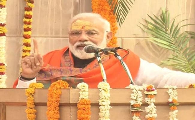 काशी विश्वनाथ मंदिर कॉरिडोर: भूमि पूजन करने के बाद बोले पीएम मोदी- भोले की किसी ने चिंता नहीं की