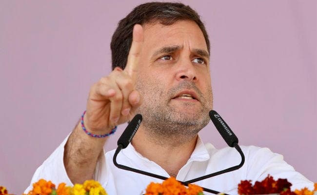 कांग्रेस अध्यक्ष राहुल गांधी ने कहा-चार साल में ‘अच्छे दिन आयेंगे’ नारे से ‘चौकीदार चोर है’ नारा आ गया