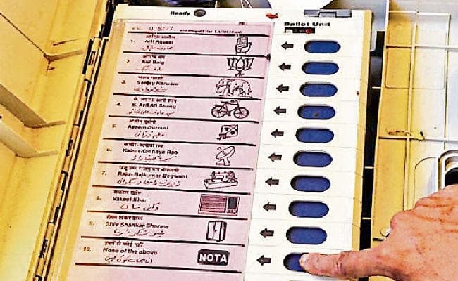 नोटा के प्रति मतदाताओं का रुझान हो रहा कम, तेलंगाना को छोड़ अन्य राज्यों में घटा नोटा