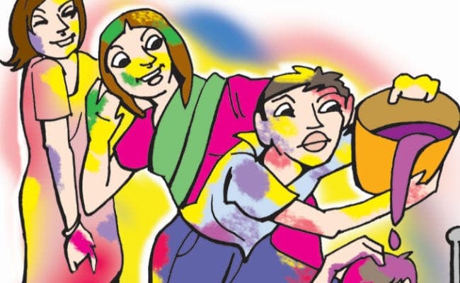 भाभी के साथ ऑनलाइन होली