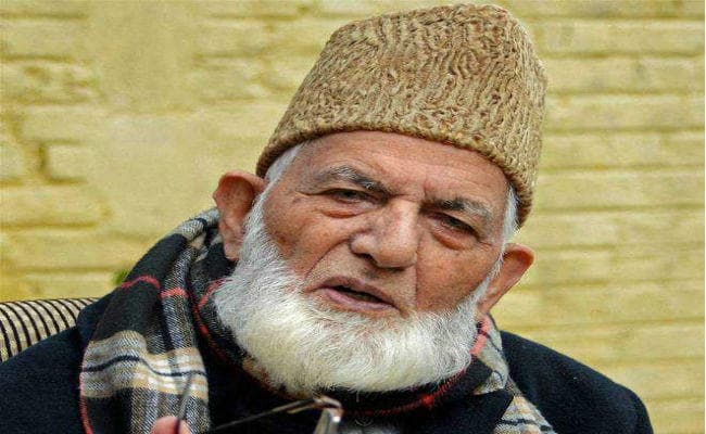 अलगाववादी नेता सैयद अली शाह गिलानी पर ठोका गया 14.40 लाख रुपये का जुर्माना