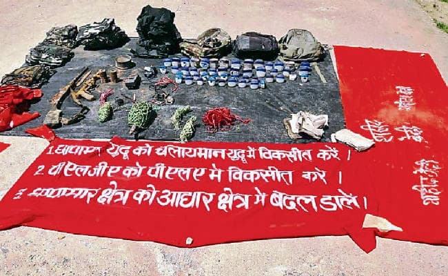 औरंगाबाद के जंगल से हथियार बरामद, नक्सलग्रस्त इलाके में पुलिस ने की कार्रवाई