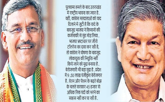 उत्तराखंड में जिसकी रही सरकार लोकसभा में नहीं हुआ बेड़ा पार, भाजपा को राष्ट्रवाद, कांग्रेस को कर्जमाफी पर भरोसा