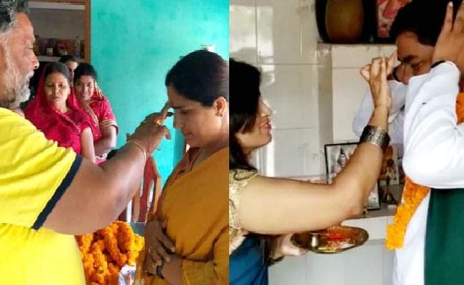 कांग्रेस प्रत्याशी रंजीत रंजन को पति पप्पू यादव और मुकेश सहनी को पत्नी ने तिलक लगा कर नामांकन के लिए किया रवाना, ...देखें वीडियो