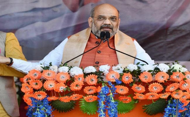 कांग्रेस का घोषणापत्र झूठ का पुलिंदा और देश के वीर जवानों का अपमान : शाह