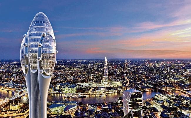 1001 फुट ऊंचे द ट्यूलिप टावर से दिखेगा पूरा लंदन, टावर में होंगे सात गोलाकार फ्लोर, एक फ्लोर में साइकिल पार्किंग भी