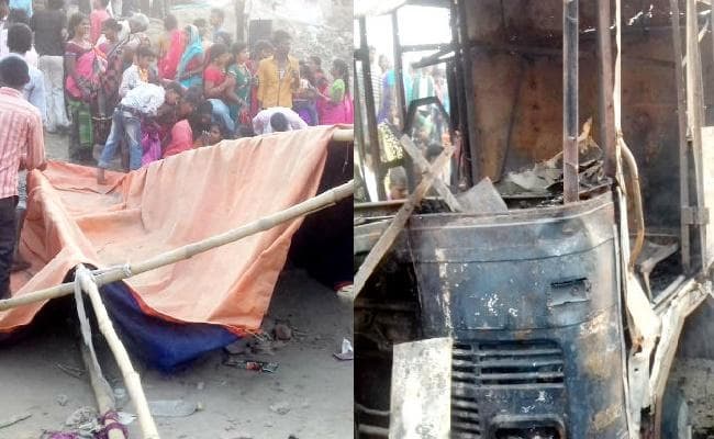 समस्तीपुर : राजकीय मेले में ट्रक का स्टीयरिंग फेल, मुजफ्फरपुर की दो महिलाओं मौत, कई घायल, आगजनी