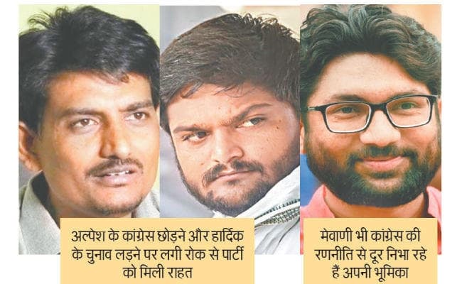 गुजरात : भाजपा के लिए खत्म हो रही युवा तिकड़ी की चुनौती