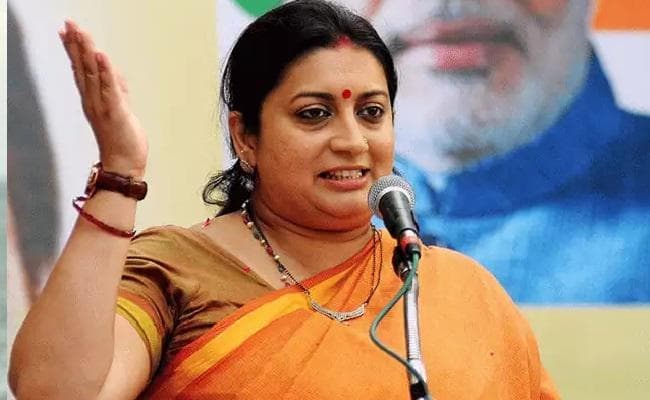 संप्रग नेता महिलाओं का सम्मान नहीं करते : स्मृति ईरानी