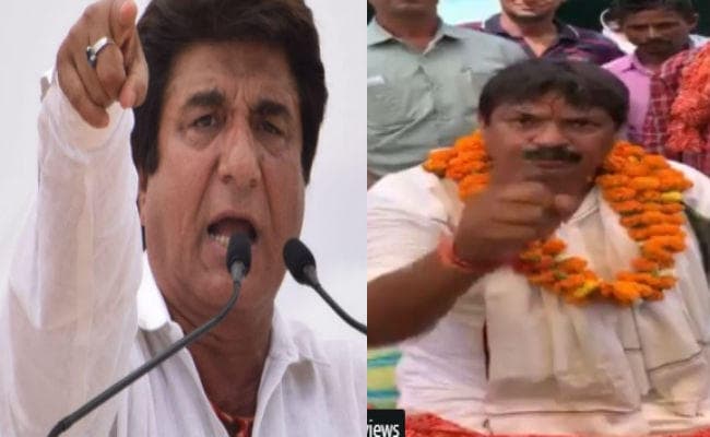 VIDEO: बसपा उम्मीदवार गुड्डू पंडित ने दी जूतों से मारने की धमकी, राज बब्बर ने कहा मेरी क्या औकात...