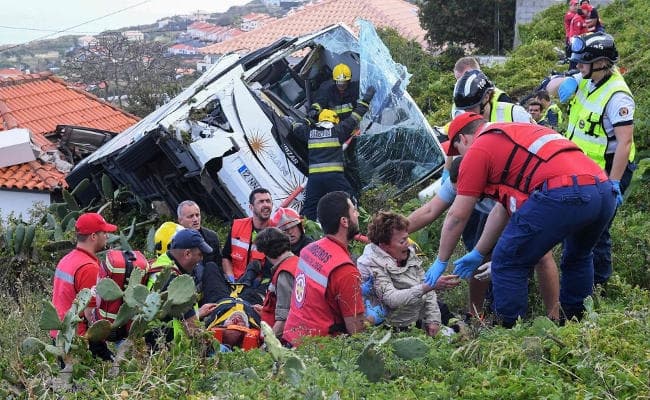 पुर्तगाल बस दुर्घटना में जर्मनी के 29 पर्यटकों की मौत