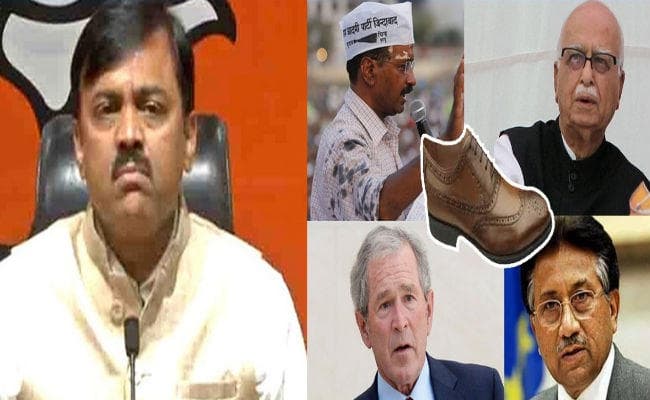 VIDEO : BJP नेता पर जूता फेंका, जानिए राजनीति में कब-कब चले जूते; जॉर्ज बुश से लेकर मनमोहन सिंह, आडवाणी तक पीड़ित