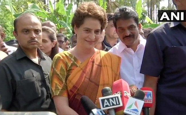 केरल में बोलीं प्रियंका - राहुल कहें तो वाराणसी से चुनाव लड़ने में खुशी होगी