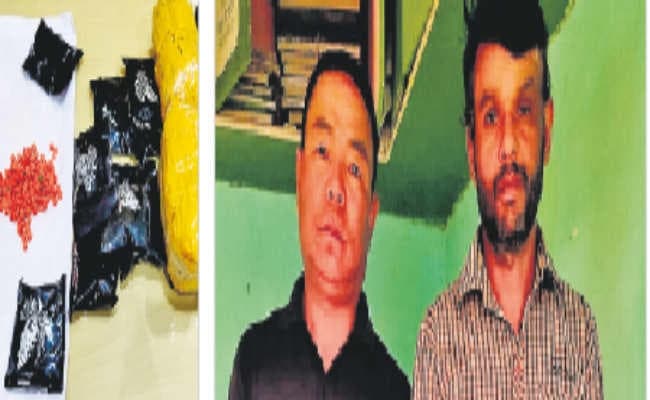 चार तस्कर गिरफ्तार, नशीली दवाएं व गीको छिपकली जब्त