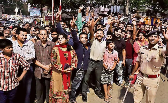 रांची हरमू चौक : हर किसी की नजरें ढूंढ़ रही थीं नरेंद्र मोदी को