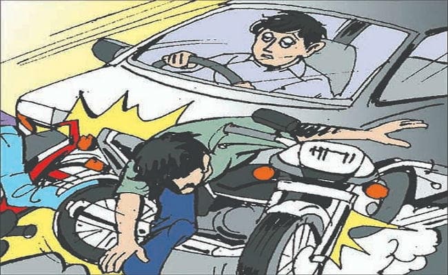 सड़क दुर्घटना में छात्र की मौत जाम किया नेशनल हाइवे