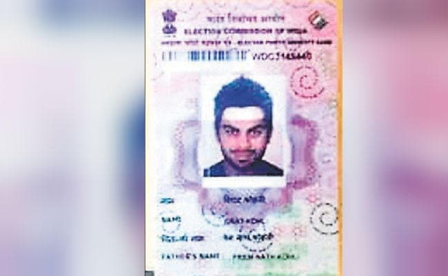 ....जब कोहली ने वोटर आइडी कार्ड पोस्ट कर कही ये बात