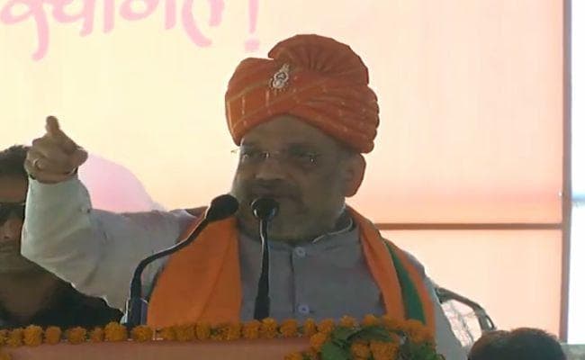 अमित शाह का दावा नरेंद्र मोदी ने देश को सुरक्षित किया और राहुल के PM बनने के सपने को तोड़ा