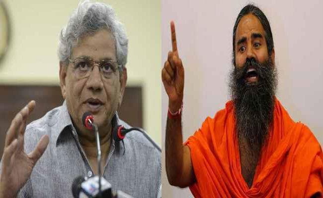 रामायण महाभारत के हिंसक हिंदू : सीताराम येचुरी के बयान पर रामदेव ने खोला मोर्चा, दर्ज करायी शिकायत