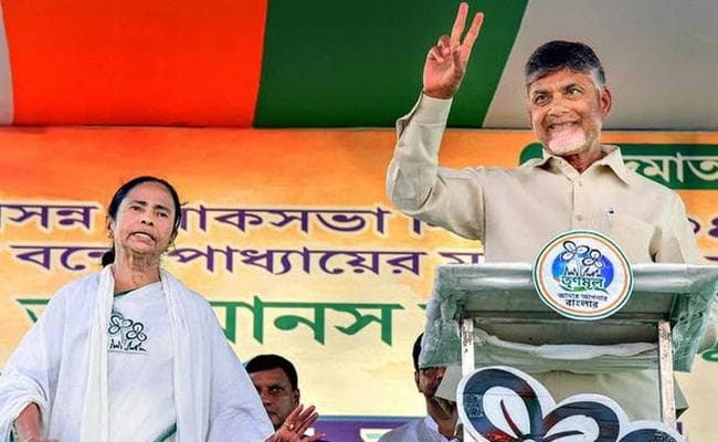 महागठबंधन के भविष्य पर ममता, नायडू ने की चर्चा