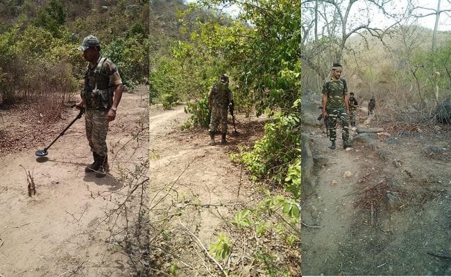 बिहार : औरंगाबाद के मदनपुर में नक्सलियों द्वारा लगाये गये 52 आईडी बरामद