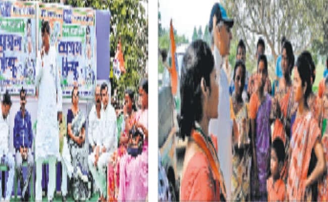 अंतिम रविवार को हबीबपुर में जमकर चुनाव प्रचार