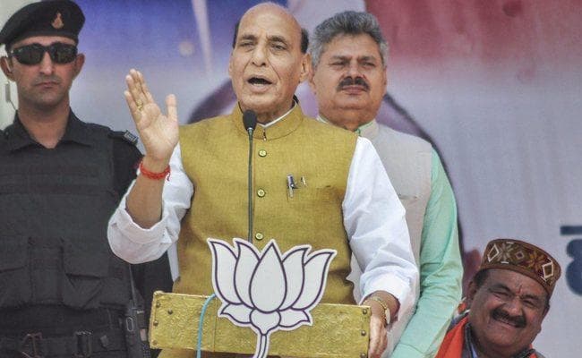 हिमाचल में बोले गृह मंत्री राजनाथ - भाजपा सत्ता में आने पर राजद्रोह कानून को और सख्त बनायेगी