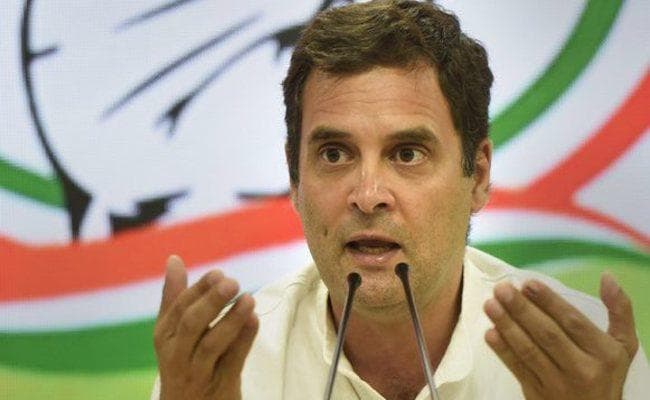 पांच साल में पहला संवाददाता सम्मेलन करने पर राहुल ने मोदी पर कसा तंज