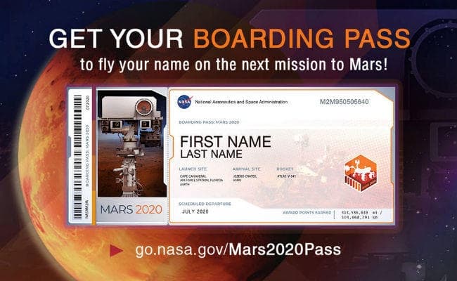 Mars 2020 Mission: Mars rover की उड़ान भरना चाहते हैं तो NASA को भेजें अपना नाम