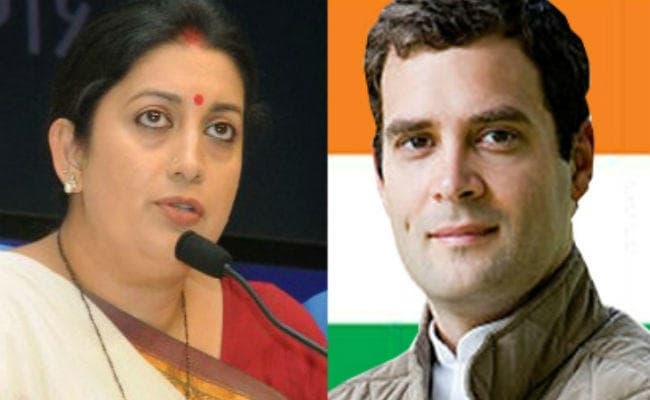 अमेठी में राहुल गांधी को भाजपा उम्मीदवार स्मृति ईरानी दे रहीं हैं कड़ी टक्कर