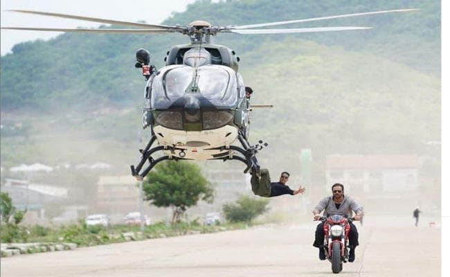 Suryavanshi : अक्षय कुमार ने किया खतरनाक स्‍टंट, तसवीर हुई वायरल