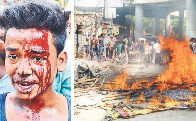 पटना : सफाईकर्मी ने भांजी लाठी, दो दुकानदारों का सिर फूटा, पथराव, हंगामा