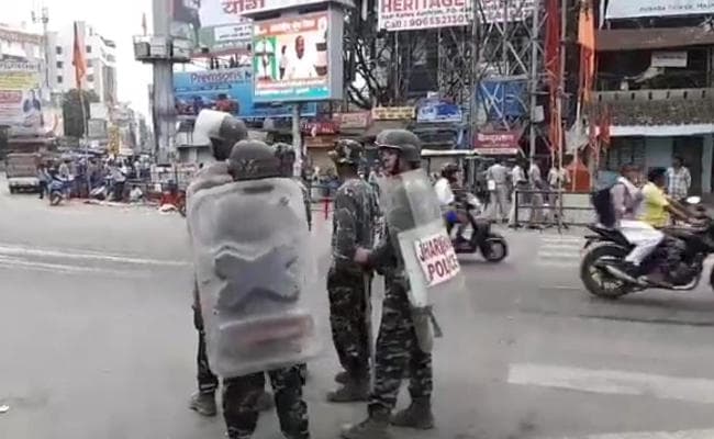 रांची बंद बेअसर, उपद्रवियों से निबटने के लिए सुरक्षा के कड़े प्रबंध