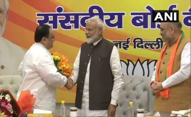 जे पी नड्डा भाजपा के कार्यकारी अध्यक्ष नियुक्त, शाह बने रहेंगे पार्टी अध्यक्ष