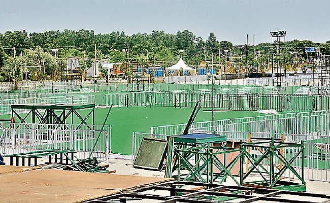 रांची : हरे रंग के कारपेट से सज गया मैदान, सुरक्षा भी रहेगी पुख्ता