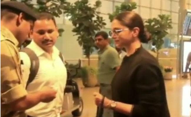 VIDEO : जब एयरपोर्ट पर सिक्योरिटी गार्ड ने दीपिका पादुकोण से मांगी आईडी