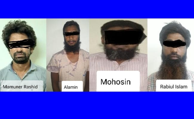 पश्चिम बंगाल में जमात-उल-मुजाहिदीन बांग्लादेश के चार आतंकवादी गिरफ्तार