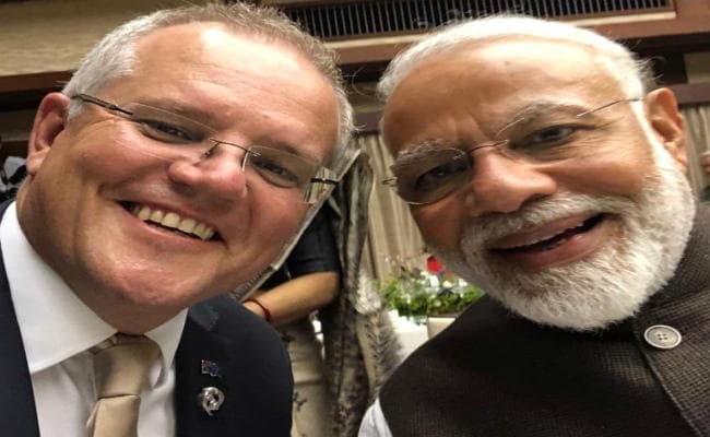 ऑस्ट्रेलिया के प्रधानमंत्री ने पीएम मोदी संग ली सेल्फी,  फोटो ट्वीट कर लिखा- ''कितना अच्छा है मोदी''