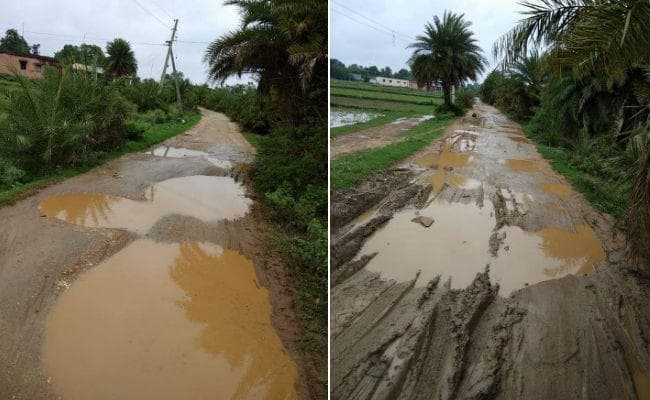 चौपारण : कीचड़ में तब्दील हुई सड़क, पैदल चलना भी हुआ मुश्किल