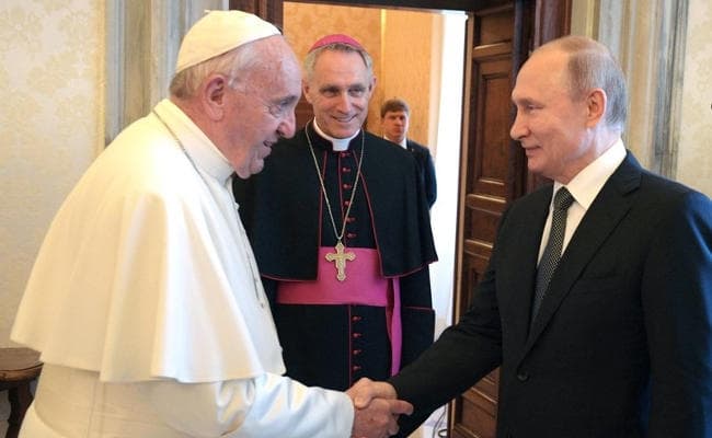 पोप से मिले पुतिन, यूरोपीय संघ के साथ संबंध बेहतर करने के लिए इटली की मदद मांगी