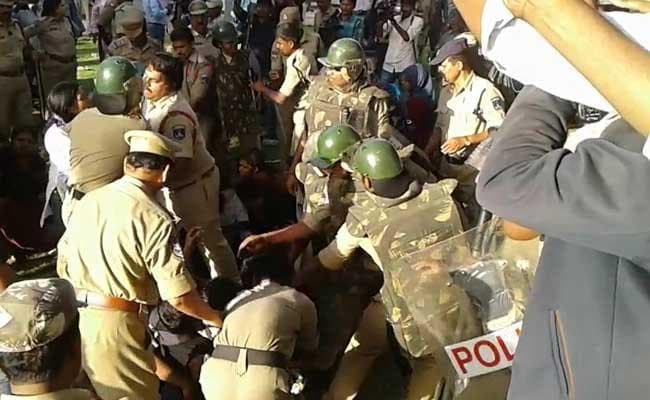 भाजयुमो के प्रदर्शन में जीटी रोड बना रणक्षेत्र